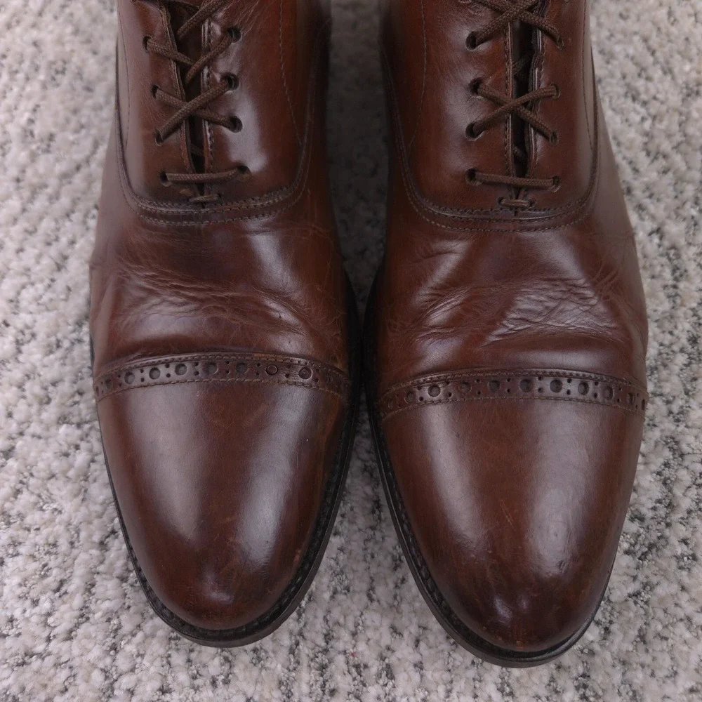 To Boot New York Shoes Mens Size 9 *NEW SOLES* Cap Toe Dress Lace Up Leather